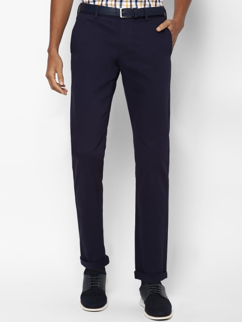 

Allen Solly Men Navy Blue Slim Fit Trousers