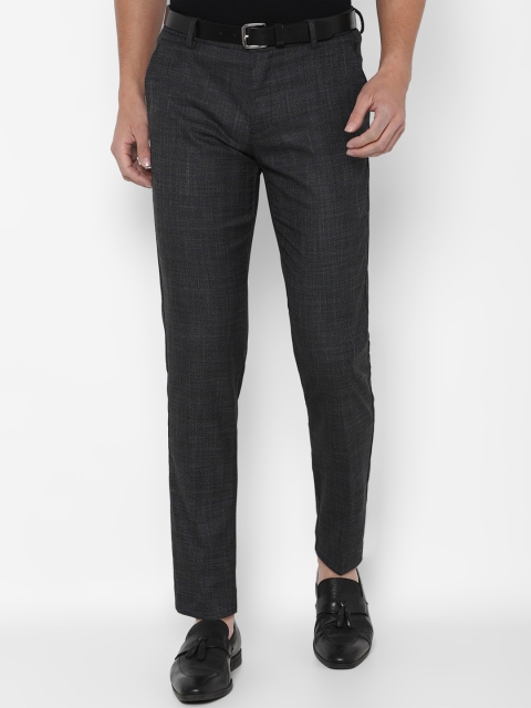 

Allen Solly Men Grey Slim Fit Formal Trousers