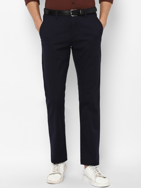 

Allen Solly Men Navy Blue Solid Trousers