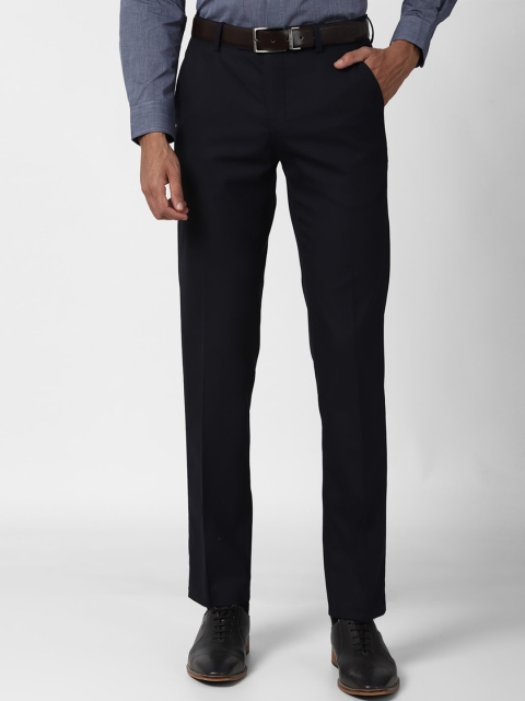 

Peter England Men Navy Blue Slim Fit Formal Trousers