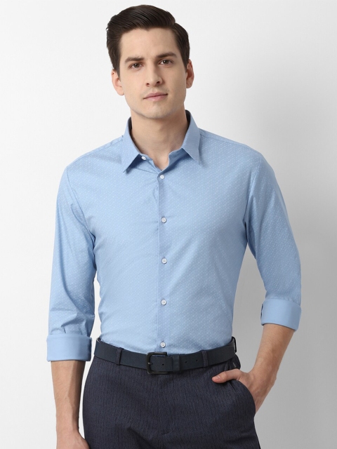 

Louis Philippe Sport Men Blue & White Slim Fit Printed Casual Shirt