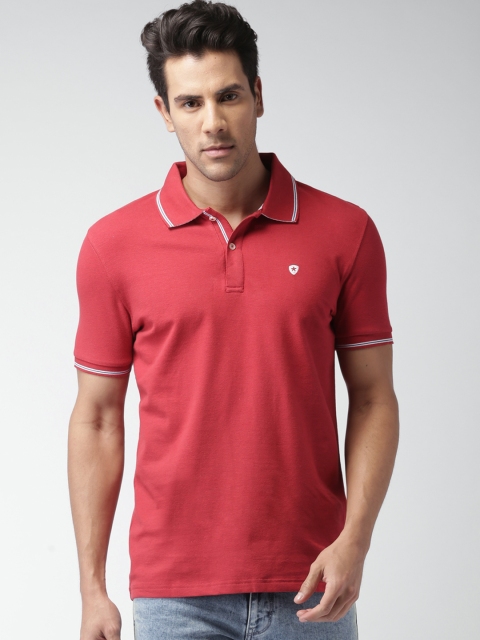 Celio Men Red Polo T-shirt available at myntra for Rs.649