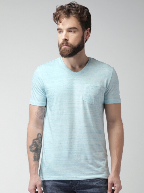 

Celio Men Blue V-Neck T-shirt