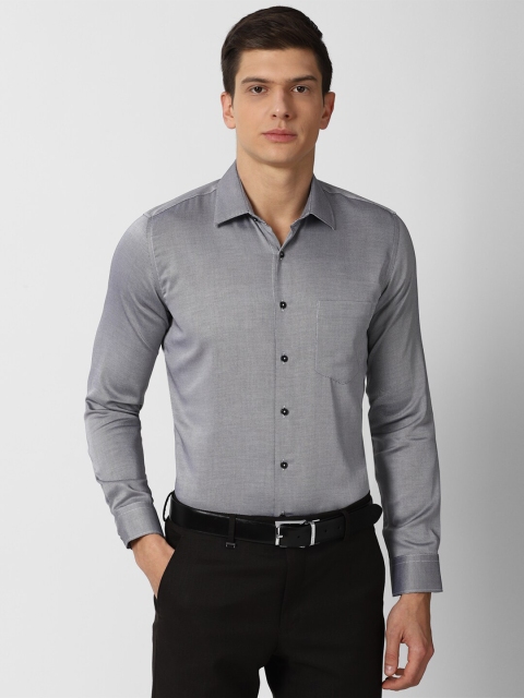 

Van Heusen Men Grey Slim Fit Pure Cotton Formal Shirt