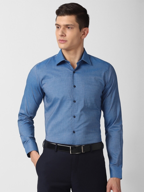 

Van Heusen Men Blue Slim Fit Cotton Formal Shirt