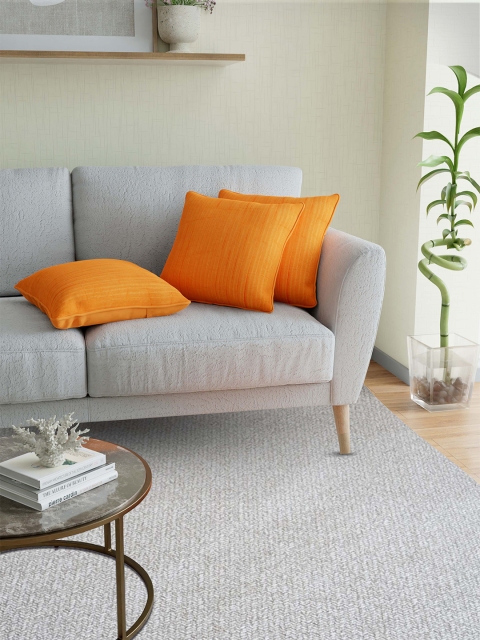 

JAIPUR FABRIC Orange Set of 3 Square Cushion Covers
