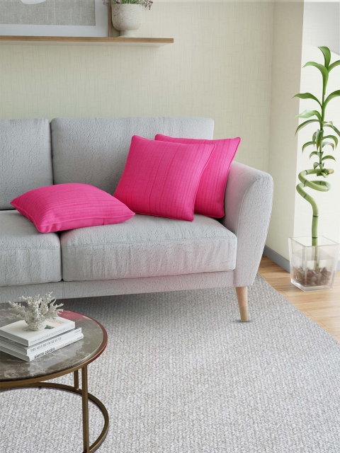 

JAIPUR FABRIC Pink Set of 3 16" x 16" Square Cushion Covers