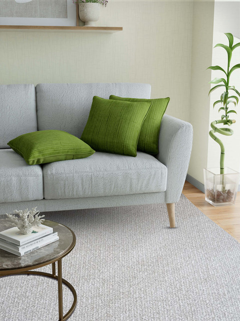 

JAIPUR FABRIC Green Set of 3 Square Cushion Covers