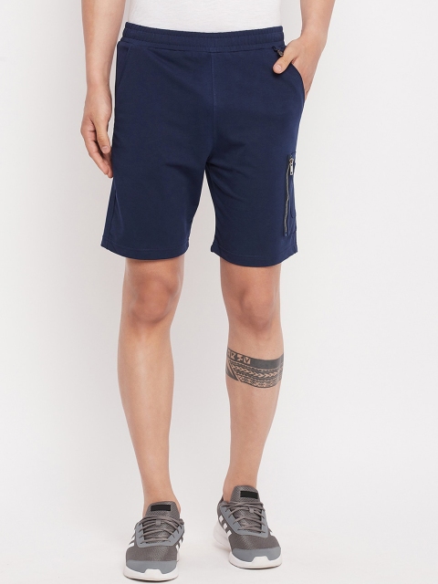 

Okane Men Navy Blue Sports Shorts