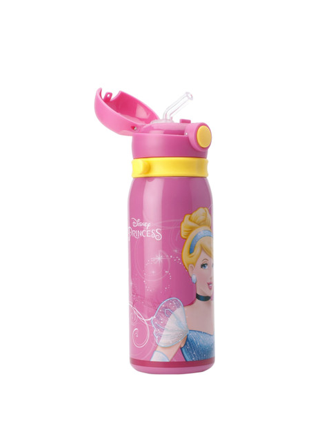 

Disney Girls Pink & Blue Printed Flask Water Bottle