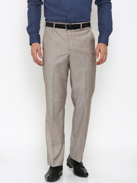 

Park Avenue Men Beige Slim Fit Formal Trousers