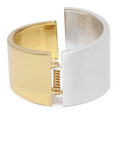 

Blisscovered Women Gold-Toned & Silver-Toned Cuff Bracelet