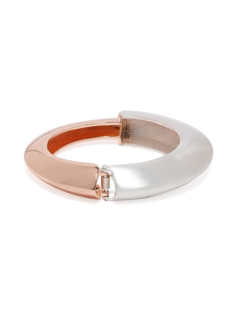 

Blisscovered Women Gold-Toned & Silver-Toned Cuff Bracelet