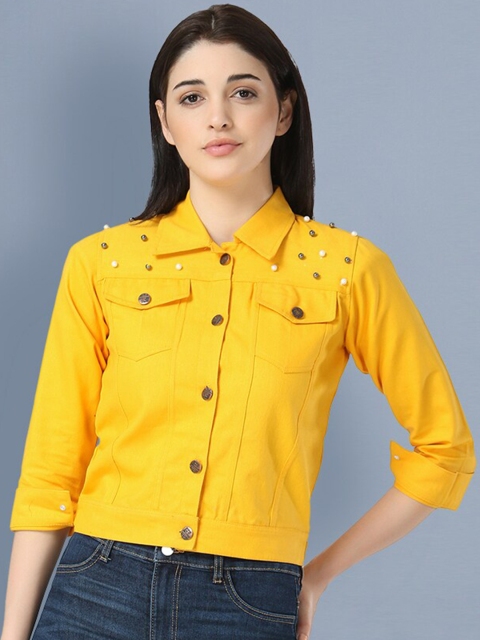 

BUY NEW TREND Women Yellow Lightweight Tailored Jacket