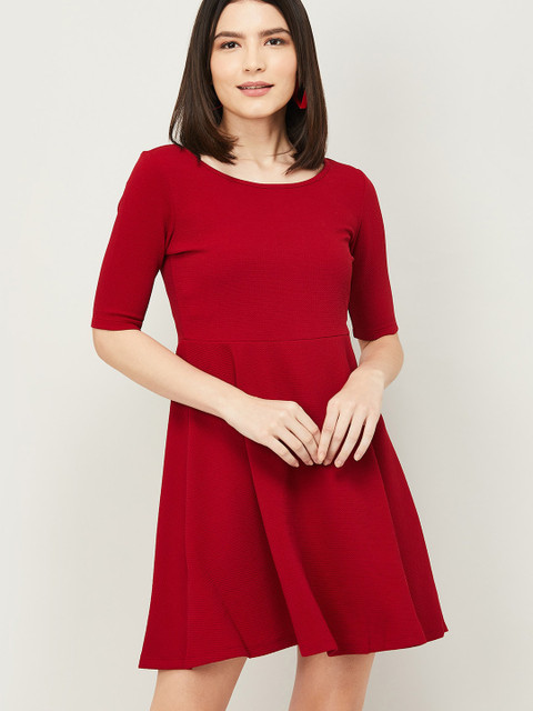 

Ginger by Lifestyle Fit & Flare Red Dress