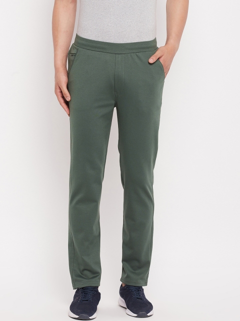 

Okane Men Green solid Track Pants