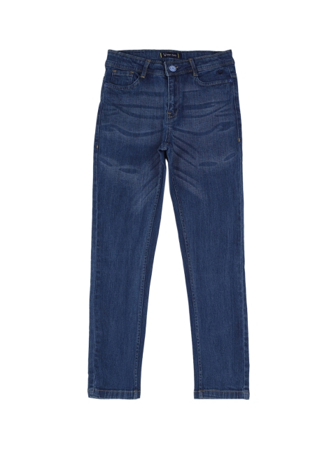 

Allen Solly Junior Boys Navy Blue Slim Fit Light Fade Jeans