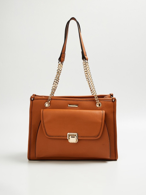 

CODE by Lifestyle Brown Structured Shoulder Bag