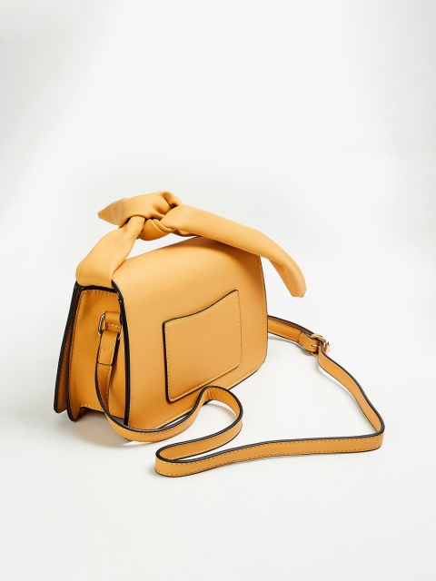 

CODE by Lifestyle Mustard Structured Sling Bag