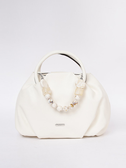 

Ginger by Lifestyle White Oversized Structured Handheld Bag