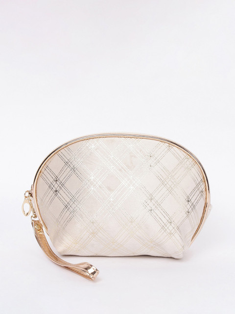 

Ginger by Lifestyle Off-White Printed Synthetic Toiletry Kit