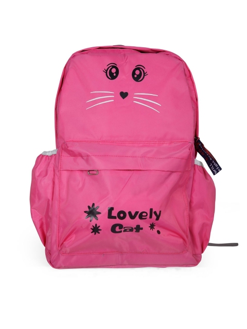 

Polo Class Unisex Kids Pink & Black Typography School Backpack