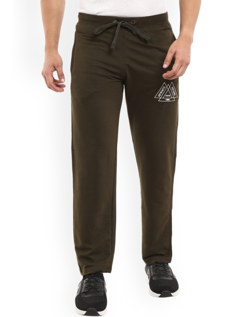 

V-Mart Men Olive-Green Solid Cotton Track Pants