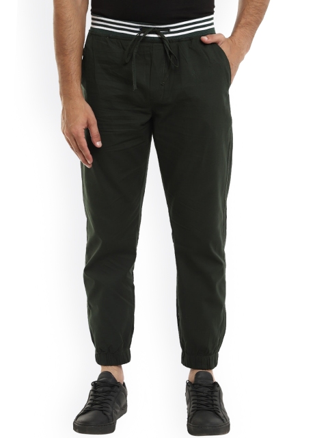 

V-Mart Men Olive Green Joggers Trousers