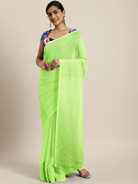 

KALINI Green Maheshwari Saree