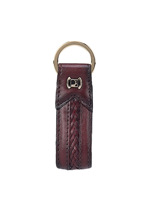 

Da Milano Unisex Purple Leather Key Chain
