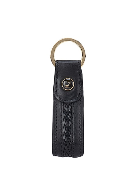

Da Milano Black Textured Leather Key chain