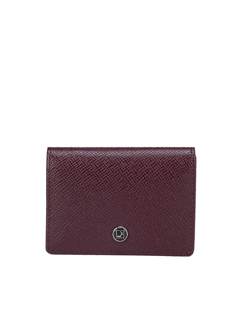 

Da Milano Men Purple Textured Leather Card Holder