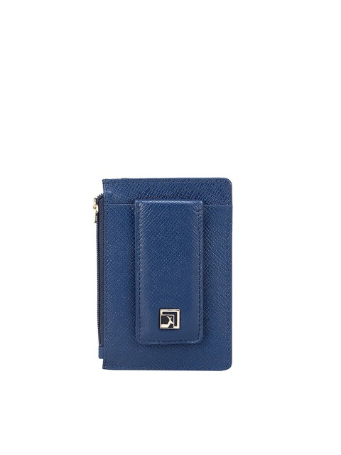 

Da Milano Men Blue Textured Leather Money Clip