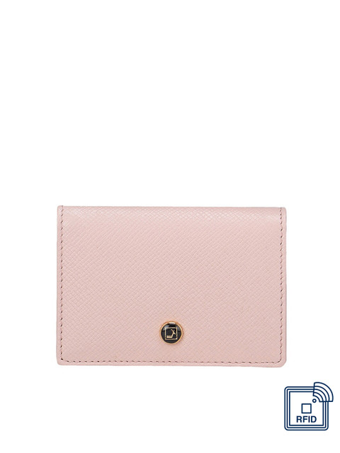 

Da Milano Men Pink Textured Leather Card Holder