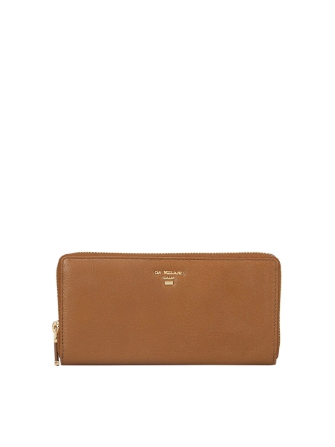

Da Milano Women Brown Solid Zip Around Wallet