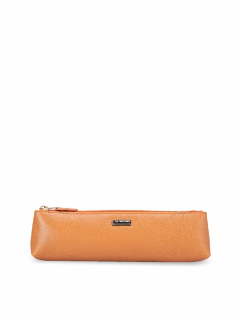 

Da Milano Orange Solid Leather Travel Pouch