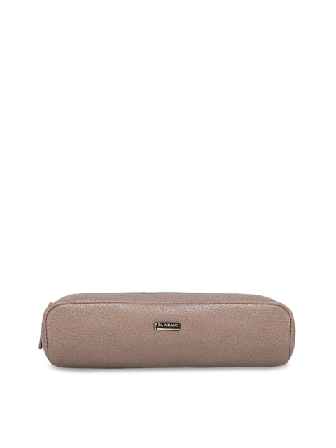 

Da Milano Brown Textured Leather Pouch