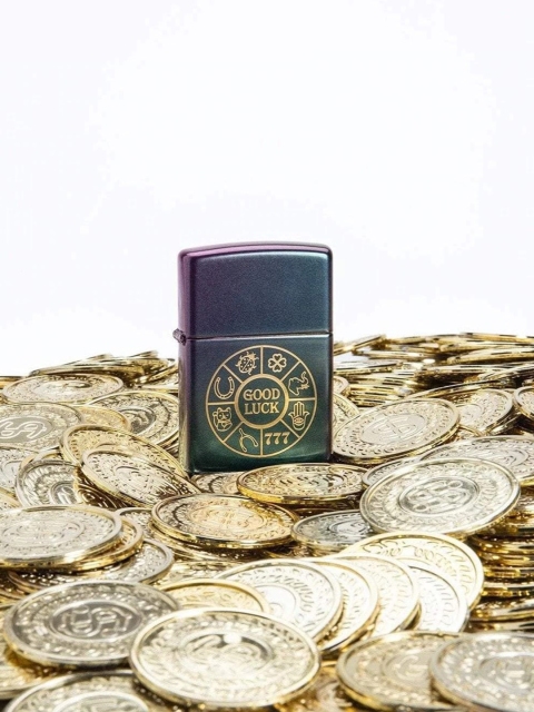 

Zippo Purple & Green Printed Matte Pocket Lighter