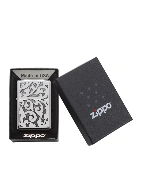 

Zippo Silver-Toned Filigree Pocket Windproof Lighter