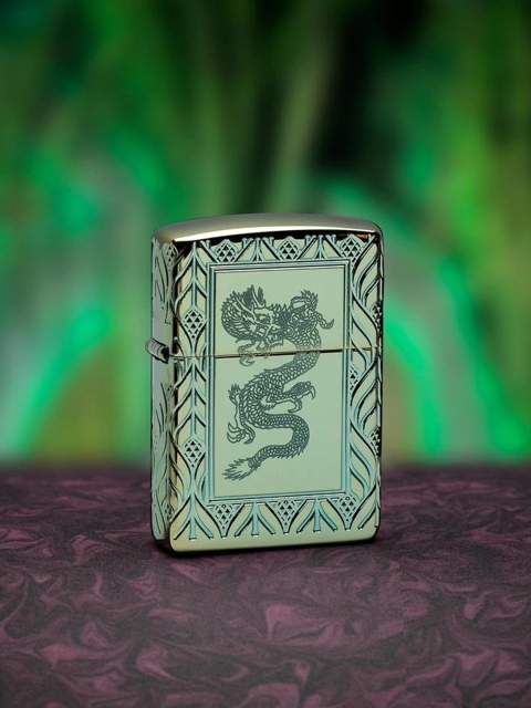 

Zippo Green Dragon Printed Pocket Lighter