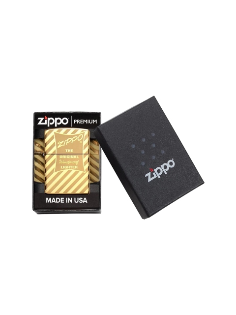 

Zippo Brown Printed Vintage Zippo Box Top Pocket Windproof Lighter
