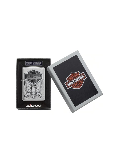 

Zippo Grey Printed Harley-Davidson Eagle Logo Emblem Lighter Pocket Lighter