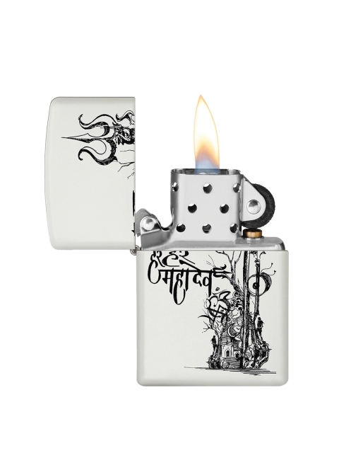 

Zippo White Shiva's Trishul Matte Pocket Lighter