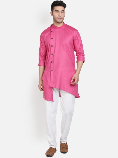 

Armaan Ethnic Men Purple Angrakha Pure Cotton Kurta with Pyjamas