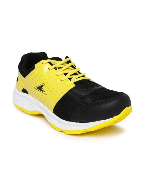 

Power Men Yellow & Black Running Shoes 8398801