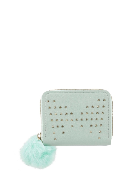 

WALKWAY by Metro Green & Gold-Toned Embellished Purse Clutch