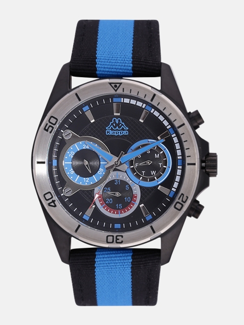 

Kappa Men Black Multifunction Dial Watch KP-1403M-A