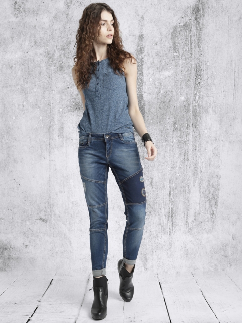 

Roadster Women Blue Tank Top