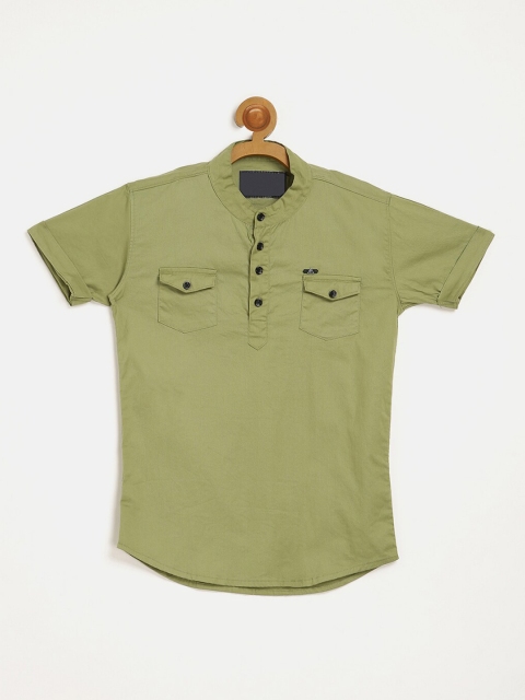 

V2 Value & Variety Boys Green Casual Shirt