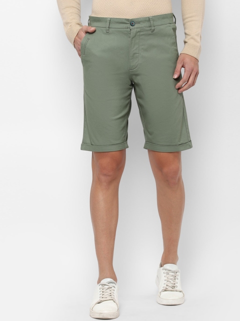 

Louis Philippe Sport Men Green Slim Fit Chino Shorts